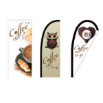 Beachflag nur Fahne ihrem Motiv